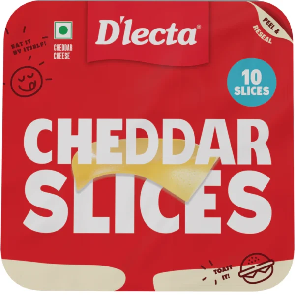 Dlecta Natural Cheddar Cheese Slice 200gm