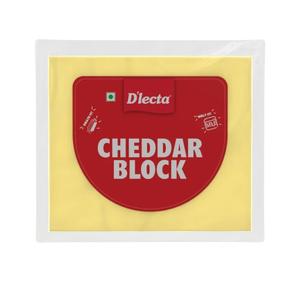 Dlecta Natural Cheddar Cheese block 200gm